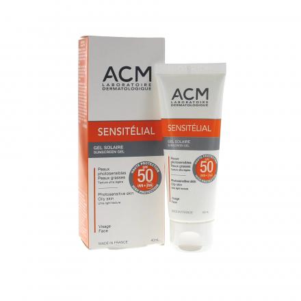 ACM Sensitélial gel tubo solare SPF50 40ml