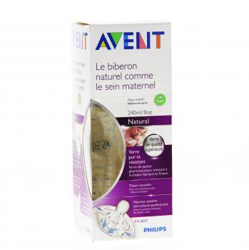 Biberon AVENT naturale in vetro 240 ml