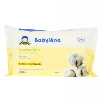 BABYLENA salviette per neonati 100% cotone organico x 60