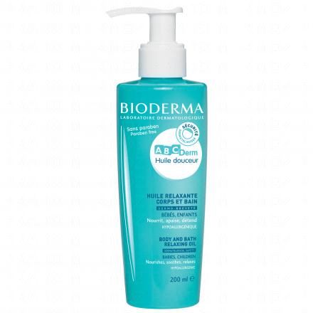 BIODERMA ABCDERM rilassante bagno d'olio liscia e il corpo 200ml pompa