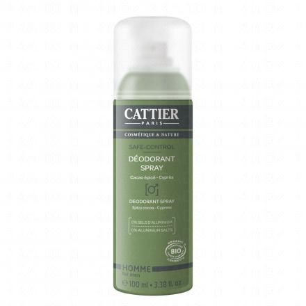 CATTIER Man Safe-controllo deodorante spray organico aerosol 100ml