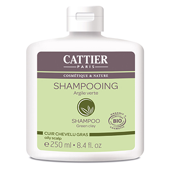 CATTIER Shampoo cuoio capelluto grasso argilla verde bio bottiglia da 250 ml