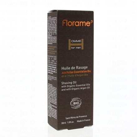 Florame Uomo che rade olio bottiglia della pompa 30ml