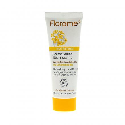 Florame mani crema nutriente nutrizione tubo da 50 ml