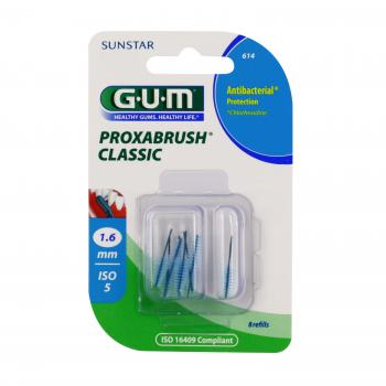 GUM No 614 spazzolini interdentali Proxabrush classico 1,5 millimetri x 8