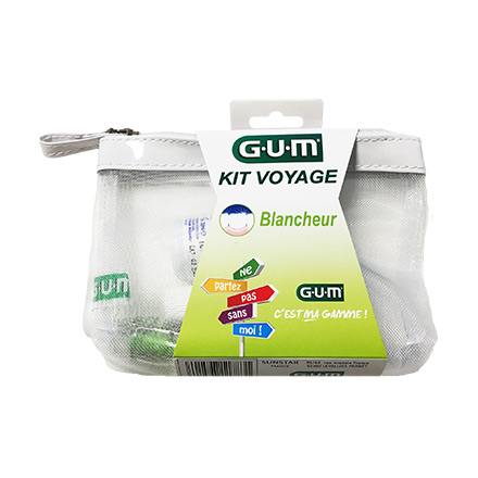GUM Travel Kit kit bianco 4 prodotti