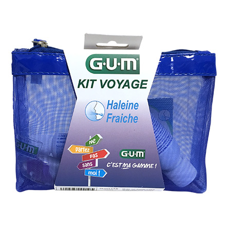 GUM kit da viaggio prodotti alito fresco scarpa 4