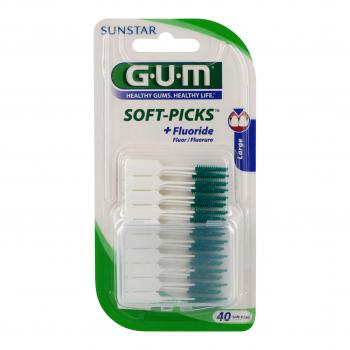 No. 634 GUM Soft-Picks + fluoruro di larghezza x 40