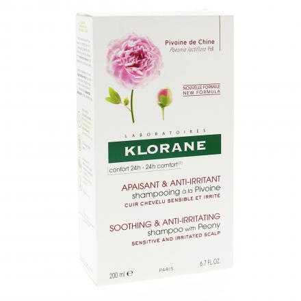 Klorane Shampoo lenitivo e bottiglia 200ml anti-irritante.