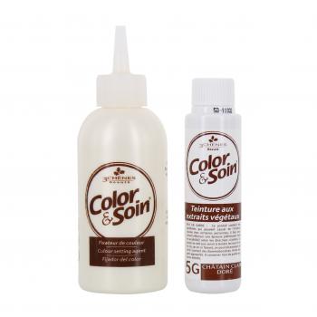Les 3 Chênes Color & cura No. 5G chiaro bottiglia dorata 6 ml di colorante fissatore + 60ml 15ml vial + un capillare balsamo bustina + guanti