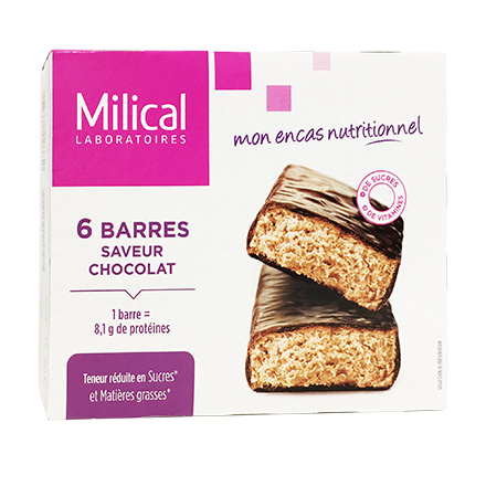 Milical bar dimagrimento-proteina sapore di cioccolato x 6