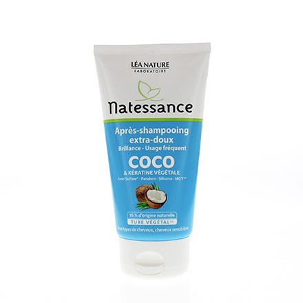 NATESSANCE Dopo Coco shampoo e tubo 150ml cheratina vegetale