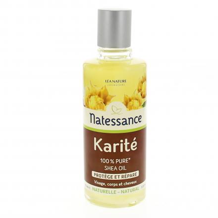 Olio NATESSANCE karitè puro al 100% bottiglia da 100 ml