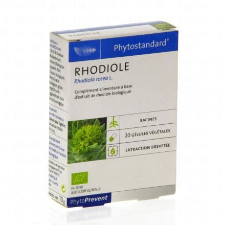Pileje Phytostandard Rhodiola scatola di 20 capsule