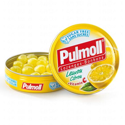 PULMOLL limone vitamina C compresse zucchero- box 75g