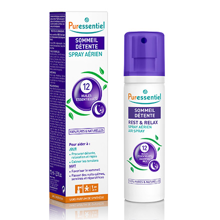 Il rilassamento Spray sonno PURESSENTIEL con 12 oli essenziali spruzzo 75ml