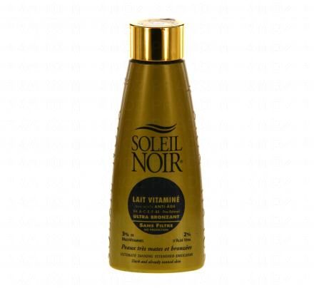 Sole nero vitaminizzato latte senza filtro beuta 150ml ultra abbronzatura