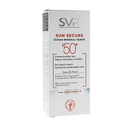 Sun SVR minerale sicuro schermo colorato tubo 50ml SPF50