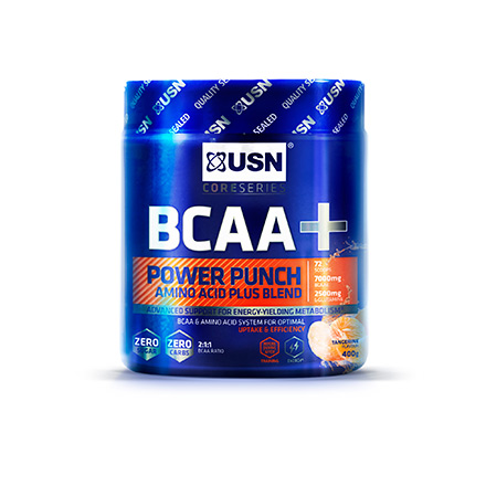 USN BCAA + Power Punch sapore di mandarino pentola 400g