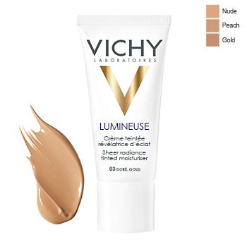 Vichy rivelatrice luminoso crema colorata lucentezza No. 03 oro tubo 30ml