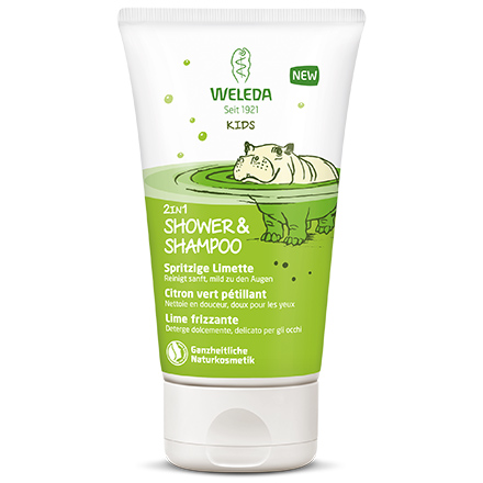 WELEDA Bambini doccia e tubo Shampoo 150ml di limone Spumante Verde