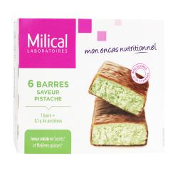 Milical bar dimagrimento-proteina sapore di cioccolato al pistacchio x 6