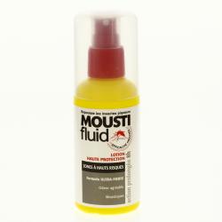 MOUSTIFLUID alta protezione lozione aree ad alto rischio spruzzo bottiglia da 100 ml