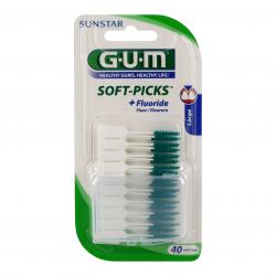 No. 634 GUM Soft-Picks + fluoruro di larghezza x 40