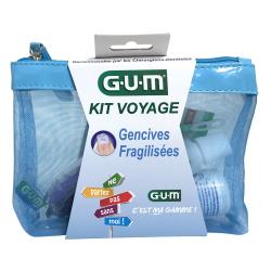 GUM Kit da viaggio indebolito kit gengive 4 prodotti