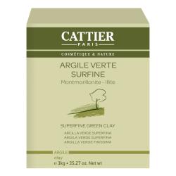 Cattier argilla verde superfine organico casella 3kg