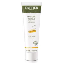 CATTIER Maschera giallo argilla secca hamamelis bio pelle tubo 100ml