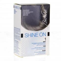 BIONIKE Shine On 1 1 Black colorante 50ml tubo + 1 flacone sviluppatore 75ml + 1 maschera bag riequilibrio 15ml + guanti
