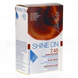 BIONIKE Shine On HS 7.45 Biondo Granada 1 colorazione tubo da 50 ml + 75 ml + 1 flacone sviluppatore 1 maschera sacchetto riequilibrio 15ml + guanti