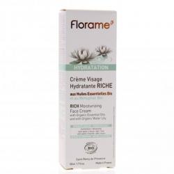 Florame idratazione ricca idratante tubo crema viso bio 50ml