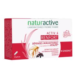 Naturactive ACTIV4 Refort sistema immunitario e mantenere la casella vitalità di 28 capsule